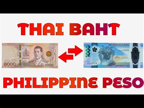 1250 baht to php|Convert from Thai Baht (THB) to Philippine Peso (PHP).